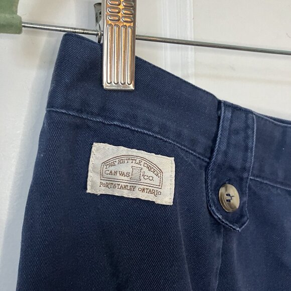 Vintage Kettle Creek Co Pants Womens Blue Culottes Wide Leg Cropped Sailor Blue - Picture 5 of 14